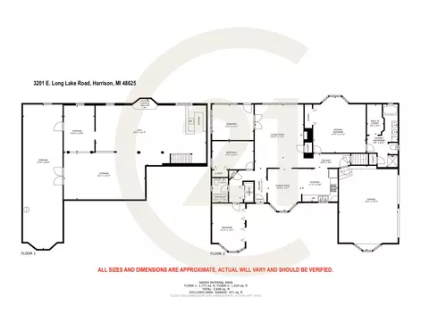 Floorplan - 3201 E Long Lk, Harrison, MI 48625 photo 1 of 1