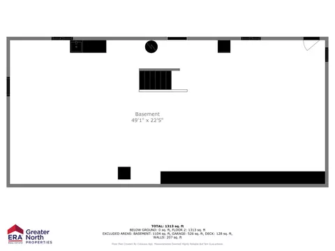 Floorplan - 208 S Case, Marion, MI 49665 photo 2 of 3