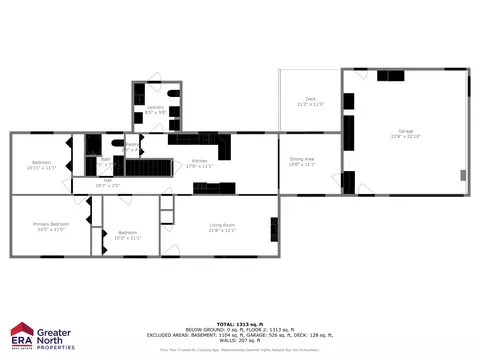 Floorplan - 208 S Case, Marion, MI 49665 photo 1 of 3