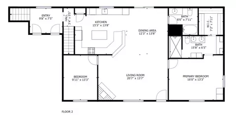 Floorplan - 4255 S Eberhart, Clare, MI 48617 photo 2 of 3