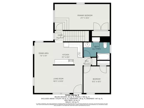 Floorplan - 7424 Third, Beulah, MI 49617 photo 1 of 2