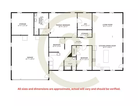 Floorplan - 7765 N Summerton, Clare, MI 48617 photo 1 of 1