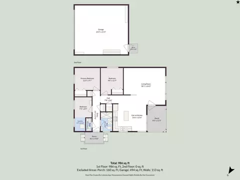 Floorplan - 8735 Deadstream #LOT : 2, Honor, MI 49640 photo 1 of 1