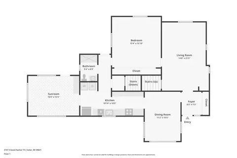Floorplan - 2747 S Good Hbr, Cedar, MI 49621 photo 5 of 7