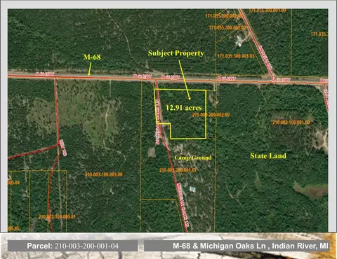 12 Acres Michigan Oaks Ln, Indian River, MI 49749