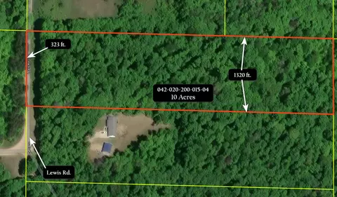 V/l 10ac Lewis Road, Vanderbilt, MI 49795