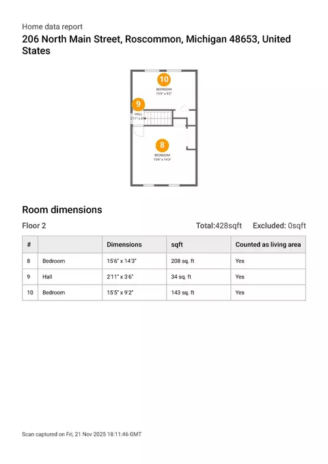 Floorplan - 206 N Main St, Roscommon, MI 48653 photo 4 of 4