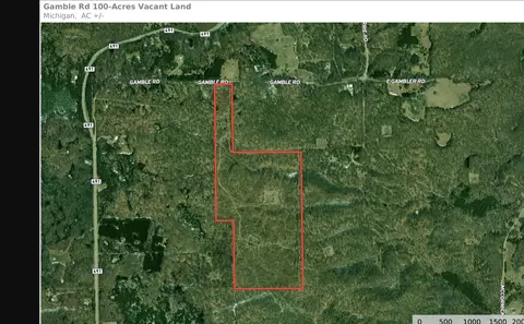 V/L 100 AC Gamble Road #100 ACRES, Atlanta, MI 49709