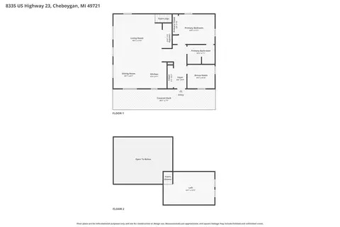 Floorplan - 8335 Us 23, Cheboygan, MI 49721 photo 2 of 2