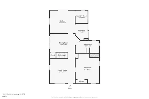 Floorplan - 1124 E Mitchell St, Petoskey, MI 49770 photo 1 of 2