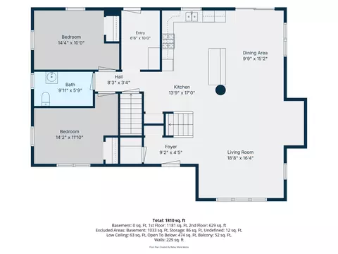Floorplan - 425 Maxwell Rd, Cheboygan, MI 49721 photo 3 of 4