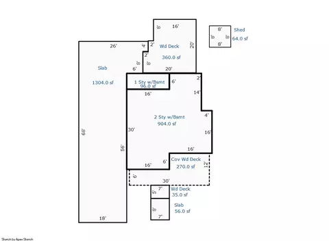 Floorplan - 124 Cavanaugh St, Alpena, MI 49707 photo 1 of 1
