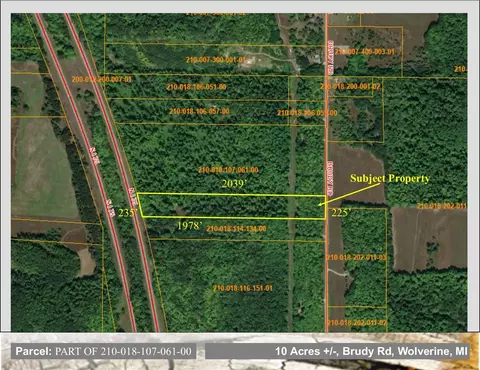 10 4 Ac Brudy Rd #10.4 ACRES, Wolverine, MI 49799