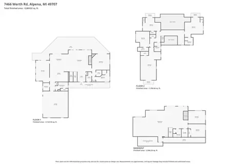 Floorplan - 7466 Werth Rd, Alpena, MI 49707 photo 1 of 1