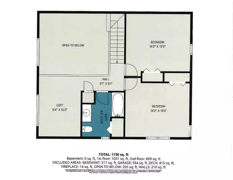 Floorplan - 1070 S Silver Pl, Indian River, MI 49749 photo 2 of 6