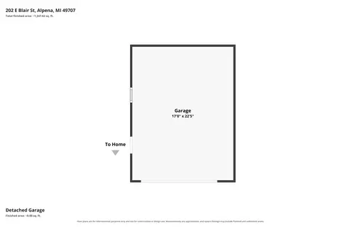 Floorplan - 202 E Blair St, Alpena, MI 49707 photo 3 of 5