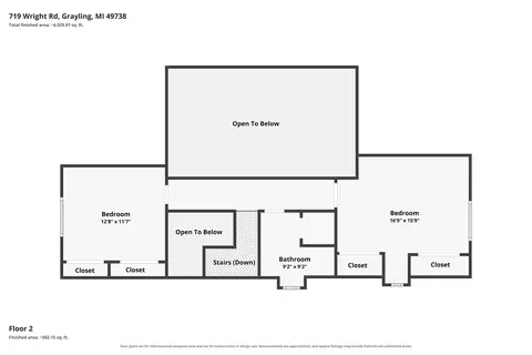 Floorplan - 719 Wright Rd, Grayling, MI 49738 photo 4 of 12