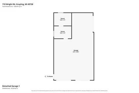 Floorplan - 719 Wright Rd, Grayling, MI 49738 photo 9 of 12