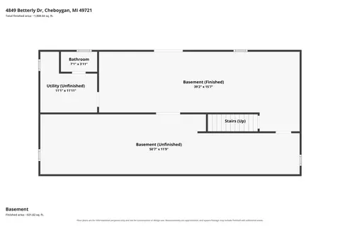 Floorplan - 4849 Betterly Dr, Cheboygan, MI 49721 photo 2 of 3