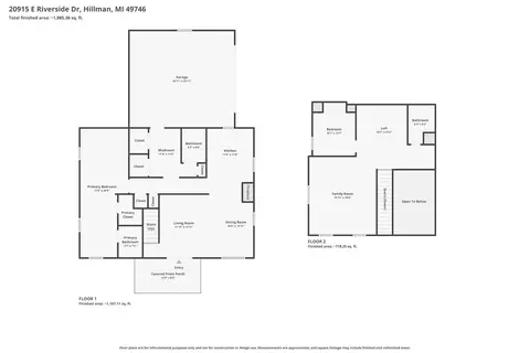 Floorplan - 20915 E Riverside Dr, Hillman, MI 49746 photo 3 of 3