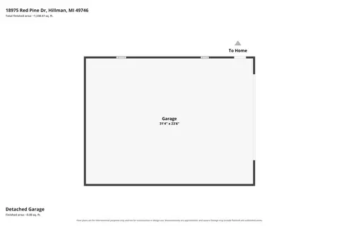 Floorplan - 18975 Red Pine Dr, Hillman, MI 49746 photo 5 of 6