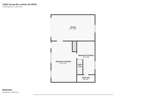 Floorplan - 12382 Carney Rd, Lachine, MI 49753 photo 3 of 3