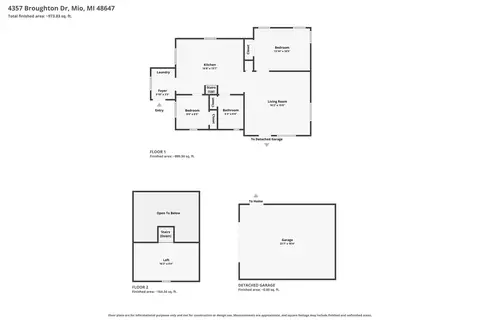 Floorplan - 4357 Broughton Dr, Mio, MI 48647 photo 4 of 6