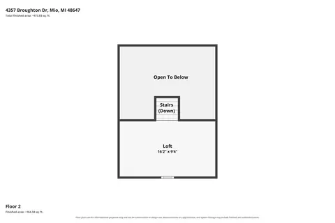 Floorplan - 4357 Broughton Dr, Mio, MI 48647 photo 6 of 6