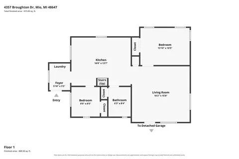 Floorplan - 4357 Broughton Dr, Mio, MI 48647 photo 5 of 6