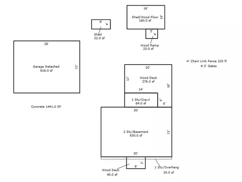 Floorplan - 300 Red Tailed Hawk Loop, Grayling, MI 49738 photo 1 of 1