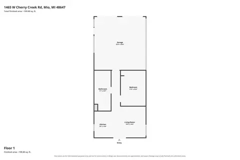 Floorplan - 1465 W Cherry Creek Rd, Mio, MI 48647 photo 1 of 1