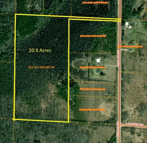 V/l 20.9ac Butler Road, Cheboygan, MI 49721