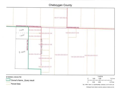 00 White Oak Trail 5 Acres Topinabee Mi 49791 Trl #5 ACRES, Topinabee, MI 49791