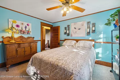 Bedroom - 437 N Sorrell St, Fowler, MI 48835 photo 5 of 7