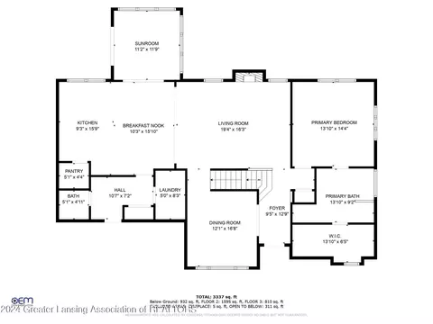 Floorplan - 1330 Sanborn Dr, Dewitt, MI 48820 photo 2 of 4