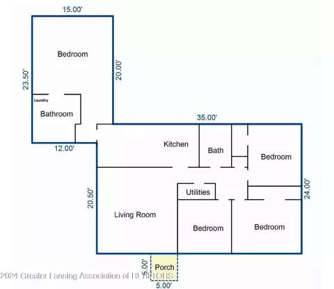 Floorplan - 2919 Risley Dr, Lansing, MI 48917 photo 1 of 1