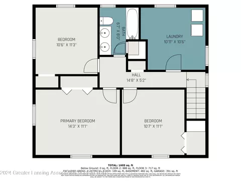 Floorplan - 6443 Bluejay Dr, Flint, MI 48506 photo 3 of 3