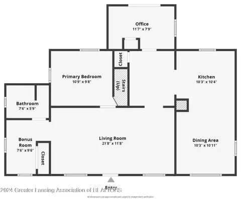 Floorplan - 438 E Washington St, Dimondale, MI 48821 photo 1 of 1