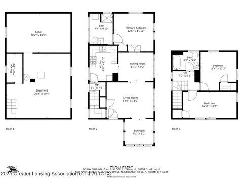 Floorplan - 826 Riverview Ave, Lansing, MI 48915 photo 1 of 1