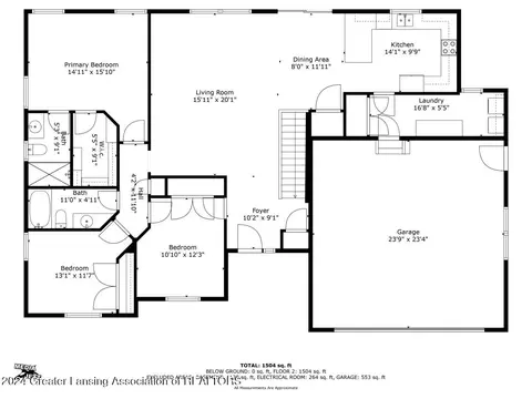 Floorplan - 1286 W Webb Rd, Dewitt, MI 48820 photo 1 of 3