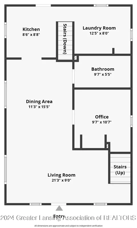Floorplan - 108 E Gier St, Lansing, MI 48906 photo 1 of 3