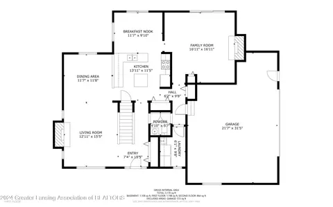 Floorplan - 4122 Cornell Rd, Okemos, MI 48864 photo 2 of 4
