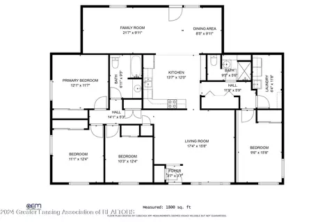 Floorplan - 321 N Dibble Ave, Lansing, MI 48917 photo 1 of 1