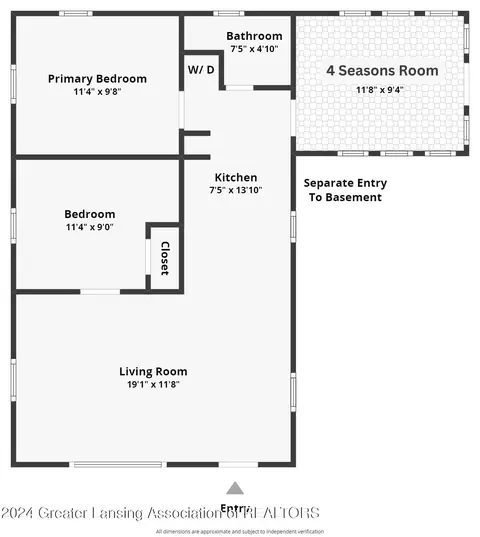 Floorplan - 3700 Lowcroft Ave, Lansing, MI 48910 photo 1 of 2