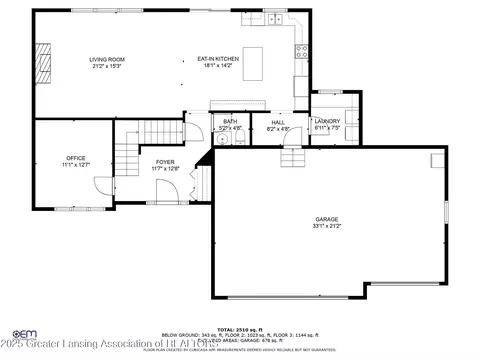 Floorplan - 612 Senna Trl, Dewitt, MI 48820 photo 2 of 2