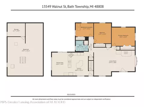 Floorplan - 13549 Walnut St, Bath, MI 48808 photo 2 of 3