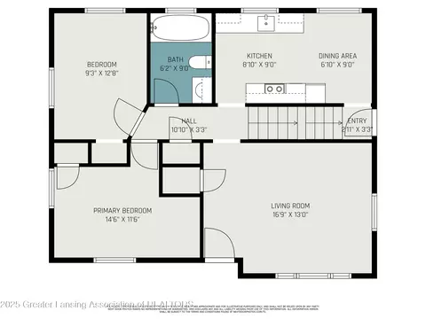 Floorplan - 4512 Alpha St, Lansing, MI 48910 photo 2 of 3