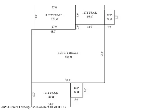 Floorplan - 2437 E Winegar Rd, Morrice, MI 48857 photo 1 of 4