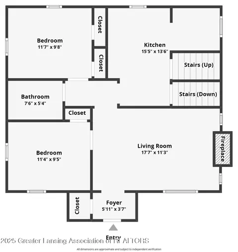 Floorplan - 2335 Harding Ave, Lansing, MI 48910 photo 1 of 2