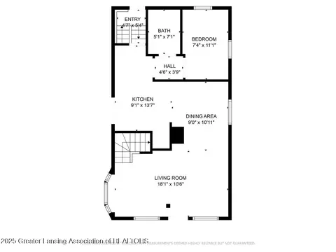 Floorplan - 834 E Gier St, Lansing, MI 48906 photo 1 of 3